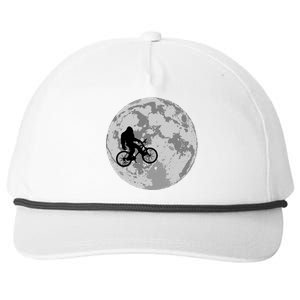 Bigfoot In The Moon Sasquatch Snapback Five-Panel Rope Hat