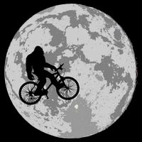 Bigfoot In The Moon Sasquatch 7-Panel Snapback Hat