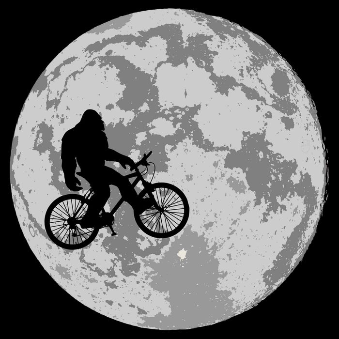 Bigfoot In The Moon Sasquatch 7-Panel Snapback Hat