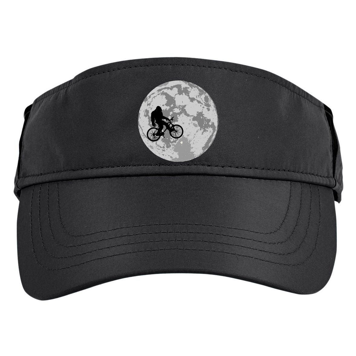 Bigfoot In The Moon Sasquatch Adult Drive Performance Visor