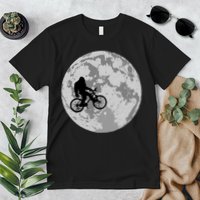 Bigfoot In The Moon Sasquatch Premium T-Shirt