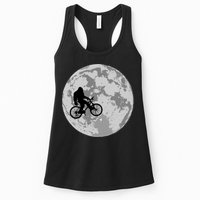 Bigfoot In The Moon Sasquatch Womens Tank Top