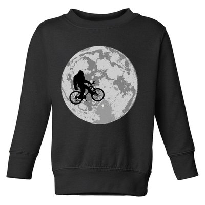 Bigfoot In The Moon Sasquatch Toddler Sweatshirt