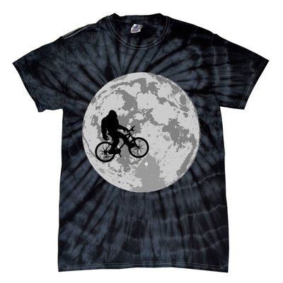 Bigfoot In The Moon Sasquatch Tie-Dye T-Shirt