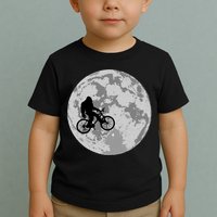 Bigfoot In The Moon Sasquatch Toddler T-Shirt