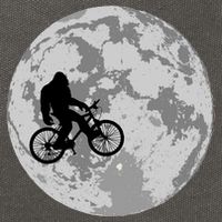 Bigfoot In The Moon Sasquatch Cotton Canvas Backpack