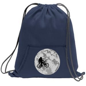 Bigfoot In The Moon Sasquatch Sweatshirt Cinch Pack Bag