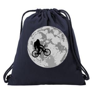 Bigfoot In The Moon Sasquatch Drawstring Bag