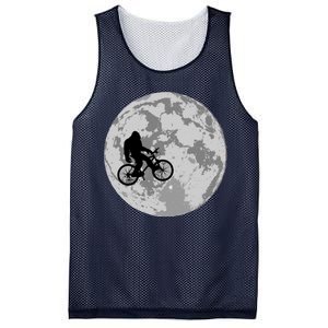 Bigfoot In The Moon Sasquatch Mesh Reversible Basketball Jersey Tank