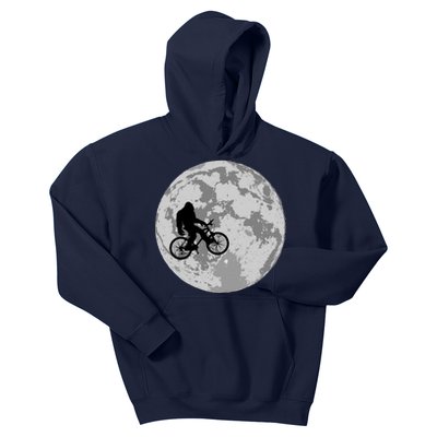 Bigfoot In The Moon Sasquatch Kids Hoodie