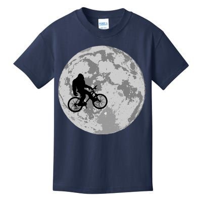 Bigfoot In The Moon Sasquatch Kids T-Shirt