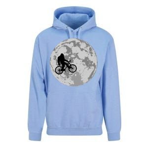 Bigfoot In The Moon Sasquatch Unisex Surf Hoodie