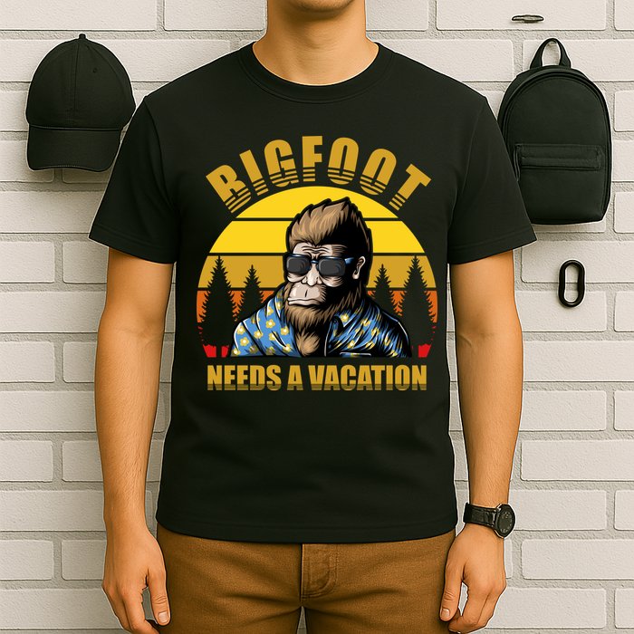 Bigfoot Needs A Vacation T-Shirt
