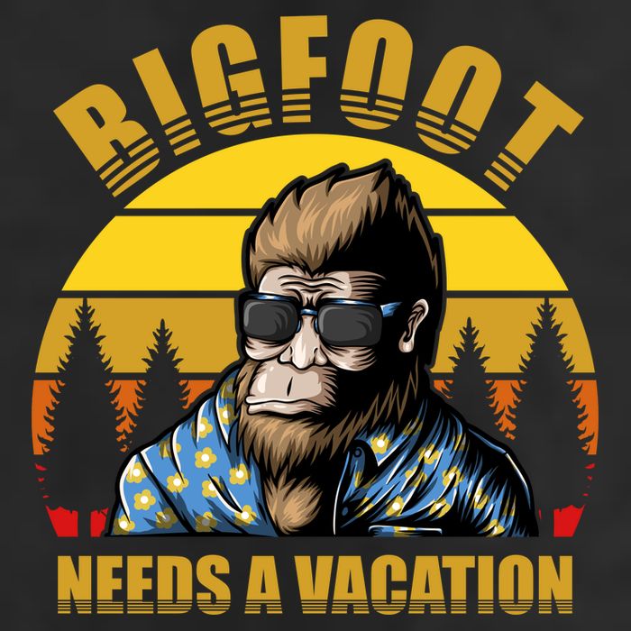 Bigfoot Needs A Vacation Adult Drive Performance Visor