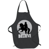 Bigfoot Riding Unicorn Believe Apron