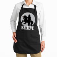Bigfoot Riding Unicorn Believe Apron