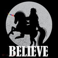 Bigfoot Riding Unicorn Believe City Backpack