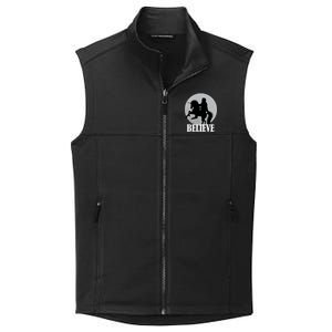 Bigfoot Riding Unicorn Believe Collective Smooth Fleece Vest