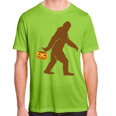 Bigfoot Sasquatch Halloween Pumpkin Adult ChromaSoft Performance T-Shirt