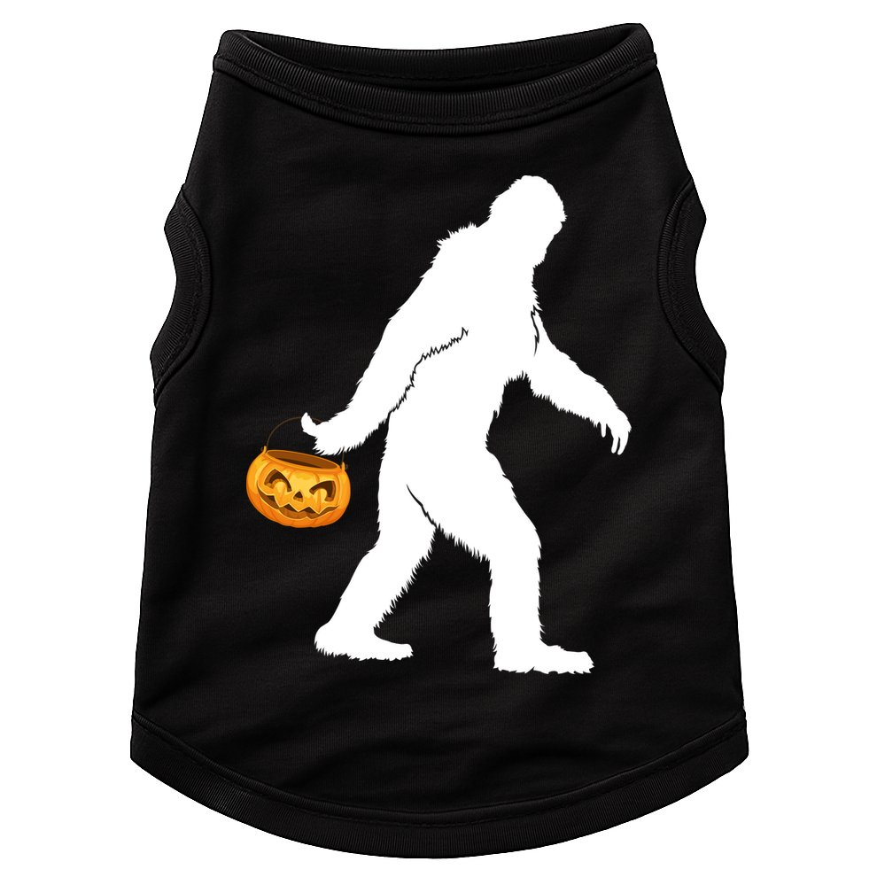 Bigfoot Sasquatch Halloween Pumpkin Doggie Tank
