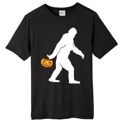 Bigfoot Sasquatch Halloween Pumpkin Tall Fusion ChromaSoft Performance T-Shirt