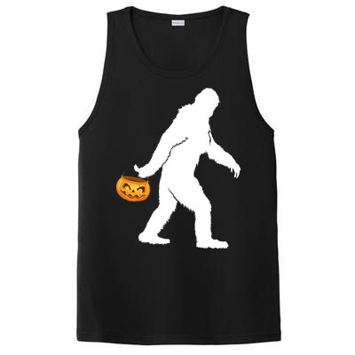 Bigfoot Sasquatch Halloween Pumpkin PosiCharge Competitor Tank