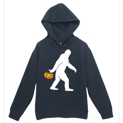 Bigfoot Sasquatch Halloween Pumpkin Urban Pullover Hoodie