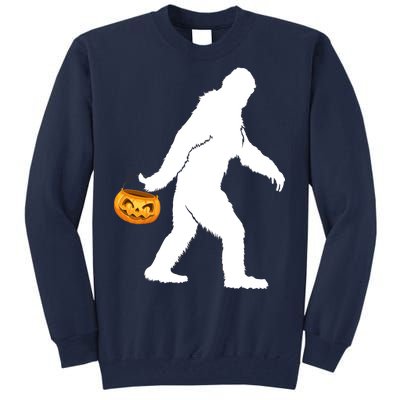 Bigfoot Sasquatch Halloween Pumpkin Tall Sweatshirt