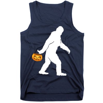 Bigfoot Sasquatch Halloween Pumpkin Tank Top