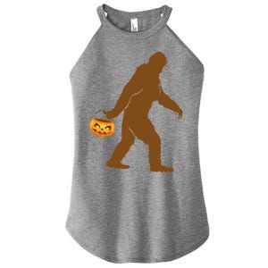 Bigfoot Sasquatch Halloween Pumpkin Women's Perfect Tri Rocker Tank