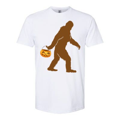 Bigfoot Sasquatch Halloween Pumpkin Softstyle® CVC T-Shirt