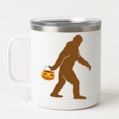 Bigfoot Sasquatch Halloween Pumpkin 12 oz Stainless Steel Tumbler Cup