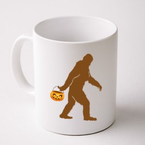 Bigfoot Sasquatch Halloween Pumpkin Coffee Mug