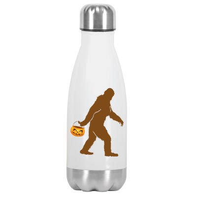 Bigfoot Sasquatch Halloween Pumpkin Stainless Steel Insulated Water Bottle