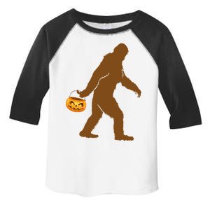 Bigfoot Sasquatch Halloween Pumpkin Toddler Fine Jersey T-Shirt