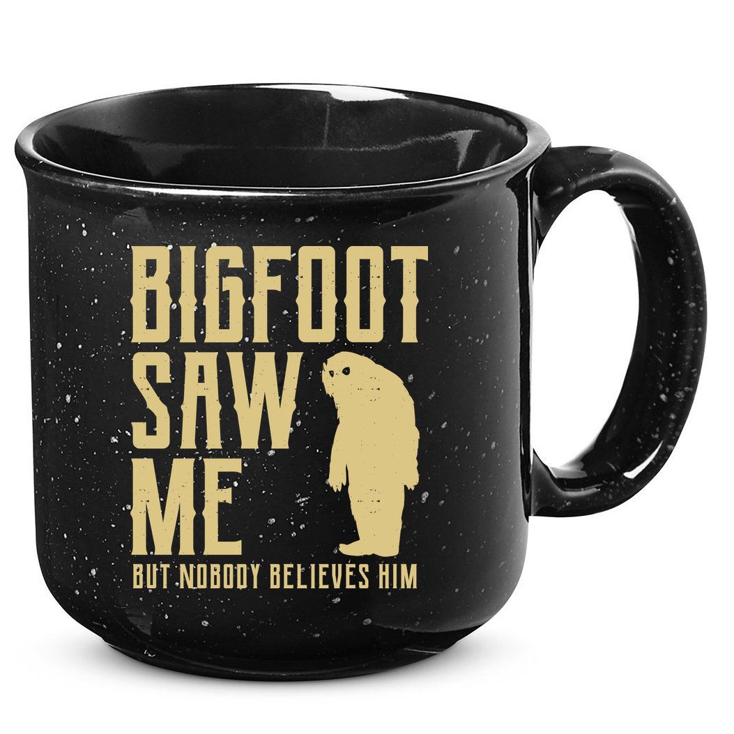Bigfoot Saw Me But Nobody Believes Him 15oz Campfire Ceramic Mug