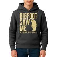 Bigfoot Saw Me But Nobody Believes Him Kids Hoodie