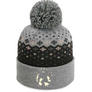 Bigfoot Silhouette Moon Stars The Baniff Cuffed Pom Beanie