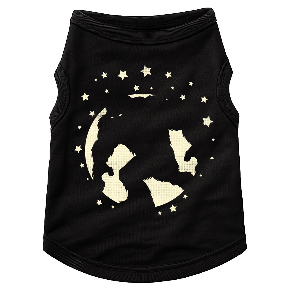 Bigfoot Silhouette Moon Stars Doggie Tank