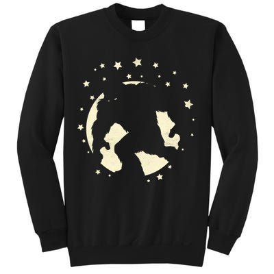 Bigfoot Silhouette Moon Stars Sweatshirt