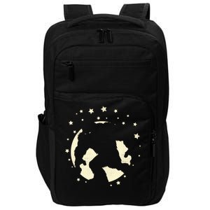 Bigfoot Silhouette Moon Stars Impact Tech Backpack