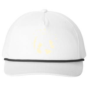 Bigfoot Silhouette Moon Stars Snapback Five-Panel Rope Hat