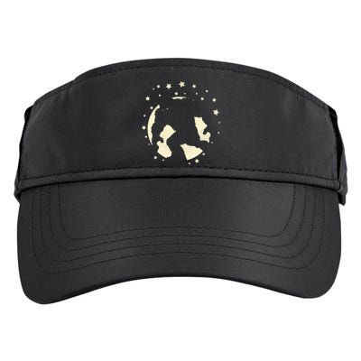 Bigfoot Silhouette Moon Stars Adult Drive Performance Visor