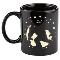 Bigfoot Silhouette Moon Stars 11oz C Handle Ceramic Mug