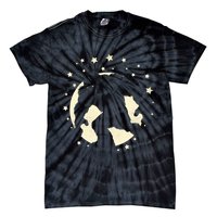 Bigfoot Silhouette Moon Stars Tie-Dye T-Shirt