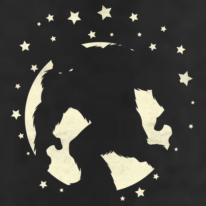 Bigfoot Silhouette Moon Stars Hat