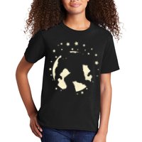 Bigfoot Silhouette Moon Stars Kids T-Shirt