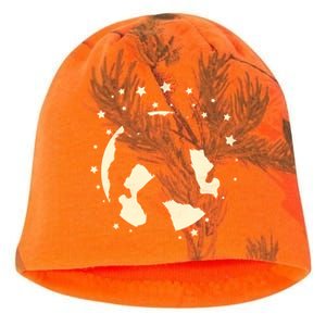 Bigfoot Silhouette Moon Stars Kati - Camo Knit Beanie