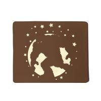 Bigfoot Silhouette Moon Stars Mousepad