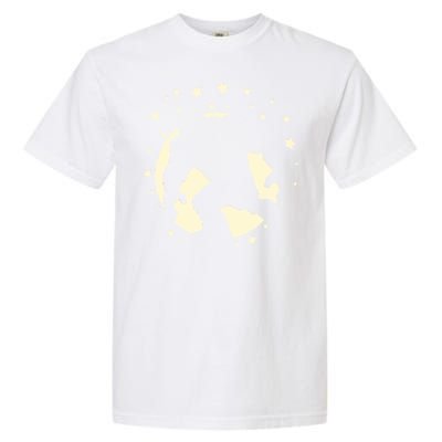 Bigfoot Silhouette Moon Stars Garment-Dyed Heavyweight T-Shirt